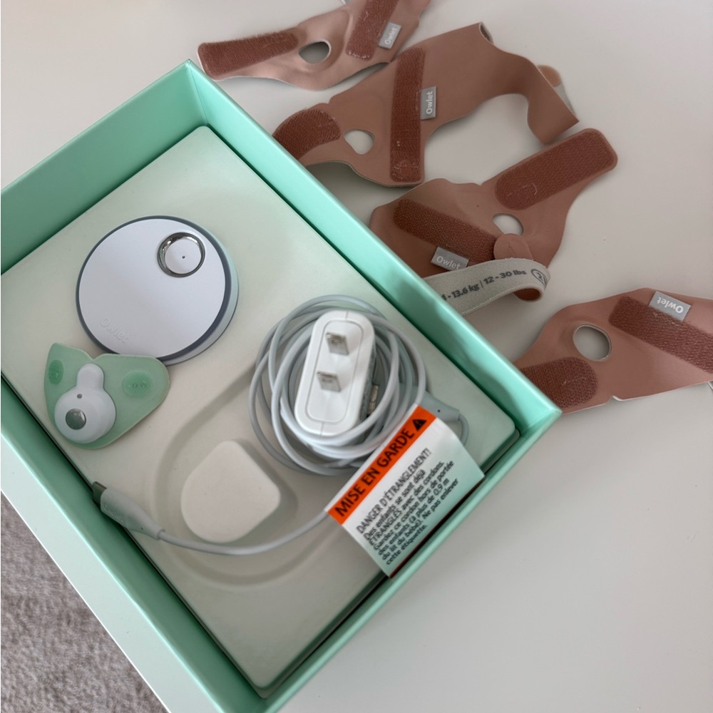 Owlet Dream Sock Smart Baby Monitor Dusty Rose/Blush Complete Set